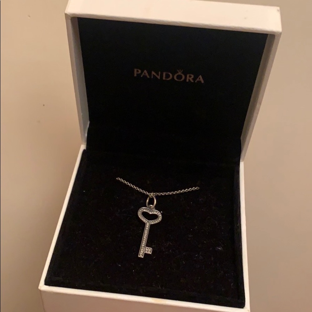 Silver Pandora necklace